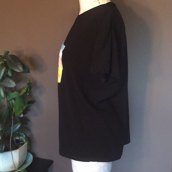 Black T-shirt size large eagle and flag on front - Picture 4 of 5